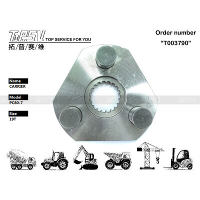 201-26-71121 Gezegen Redüktörü PC60-7 Ekskavatör Swing 1 Aşama Gezegen Taşıyıcı Hidrolik Motor Sürücü Siyah Renk Ekskavatör Makineleri için Güçlü Bileşen