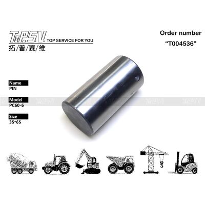 201-26-61231 PC60-6 Salıncak Tahrikli Ekskavatör Yedek Parçaları İçin Ekskavatör Salıncak Pimi Parçaları