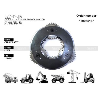 E200B Ekskavatör Seyahat 1 Kademeli Taşıyıcı Takma Parçaları Seyahat Tahrikli Ekskavatör Yedek Parçaları İçin