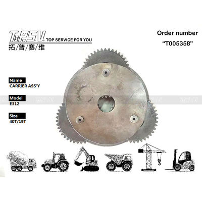 Verimlilik için Siyah Renkte Enerji Madenciliği E312 Ekskavatör Seyahat 1 Aşama Taşıyıcı ASSY Cihazı