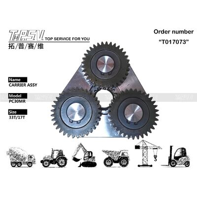 PC30MR Ekskavatör Seyahat 1 Kademeli Taşıyıcı Takma Parçaları Seyahat Tahrikli Ekskavatör Yedek Parçaları İçin