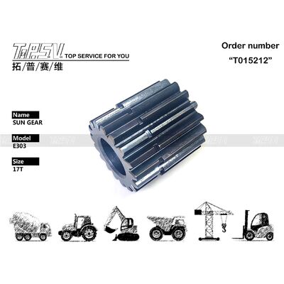 E303 Ekskavatör Seyahat 2 Aşamalı Güneş Dişli Parçaları Seyahat Tahrikli Ekskavatör Yedek Parçaları İçin