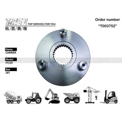 JY210 Ekskavatör Salıncak Tahrikli Ekskavatör Yedek Parçaları İçin 1 Kademeli Taşıyıcı