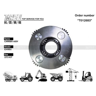 E349D2 Ekskavatör Salıncak Tahrikli Ekskavatör Yedek Parçaları İçin 2 Kademeli Taşıyıcı ASSY Parçaları