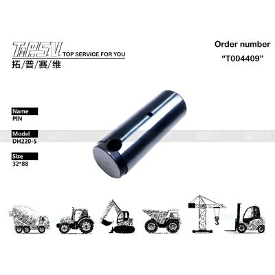 Yüksek Dayanıklılık DH220-5 Ekskavatör Salıncak 2 Kademeli Dişli Pimi