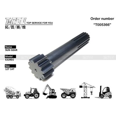 333-2989 E320D2 Ekskavatör Seyahat 1 Kademeli Güneş Dişli Parçaları Seyahat Tahrikli Ekskavatör Yedek Parçaları İçin