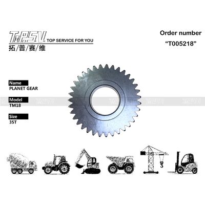 Good price Siyah Renk JCM913 Ekskavatör Seyir 1 Kademeli Gezegen Dişli, Isıl İşlem ve Dövme Tekniği İle çevrimiçi