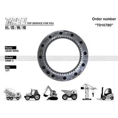 2024077 Salıncak 2 Kademeli Şanzıman Halka Dişli Ekskavatör HITACHI EX60-1 için Yüksek Hassasiyetli