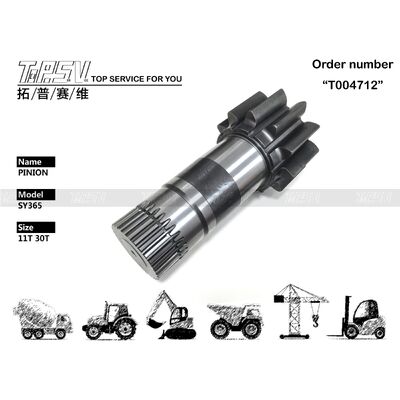 SY365 Excavator Swing Pinion Parts For Swing Drive Excavator Spare Parts