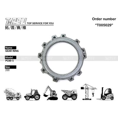 20X-26-21180 PC60-5 Excavator Swing Gear Ring Parts For Swing Drive Excavator Spare Parts